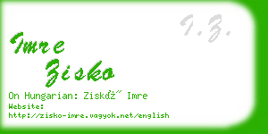 imre zisko business card